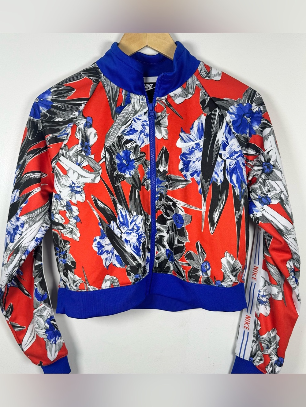 Nike Sportswear Hyper Femme Cropped Floral Track Jacket Women’s Small Streetwear